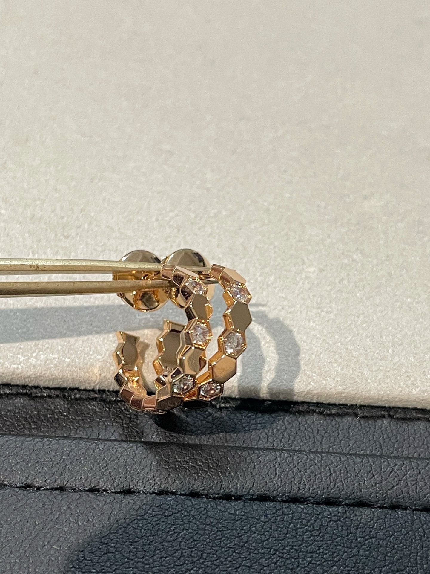 [LunaMar]Hollow Design Four-Leaf Clover Flower Shape Ring
