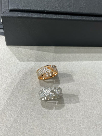 [LunaMar]LIENS EVIDENCE  DIAMOND PAVED RING