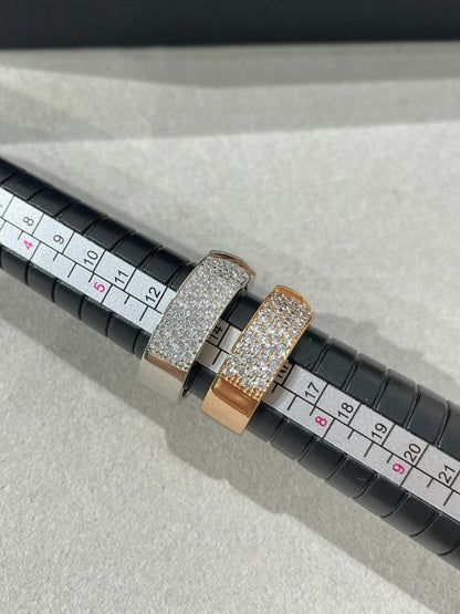 [LunaMar]LIENS EVIDENCE  DIAMOND PAVED RING