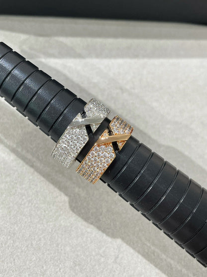 [LunaMar]LIENS EVIDENCE  DIAMOND PAVED RING