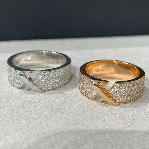 [LunaMar]LIENS EVIDENCE  DIAMOND PAVED RING