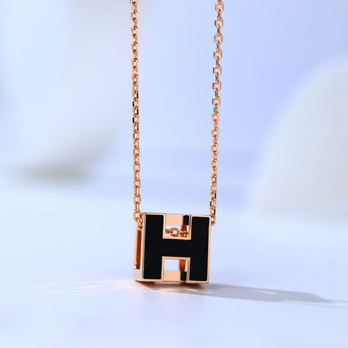 [LunaMar]H CAGE ROSE GOLD NECKLACE