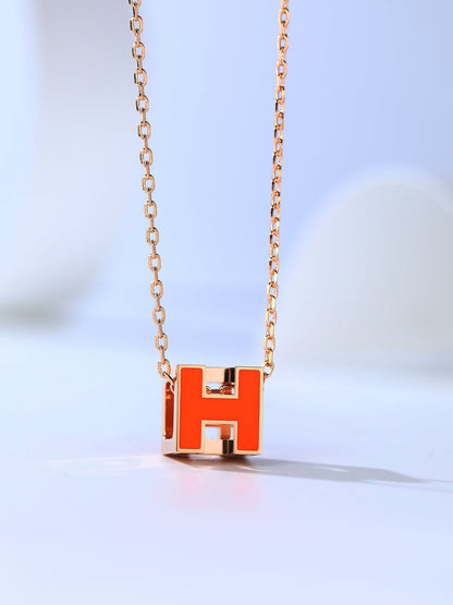[LunaMar]H CAGE ROSE GOLD NECKLACE