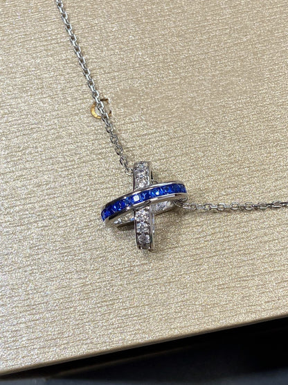 [LunaMar]LIENS DIAMOND SILVER NECKLACE