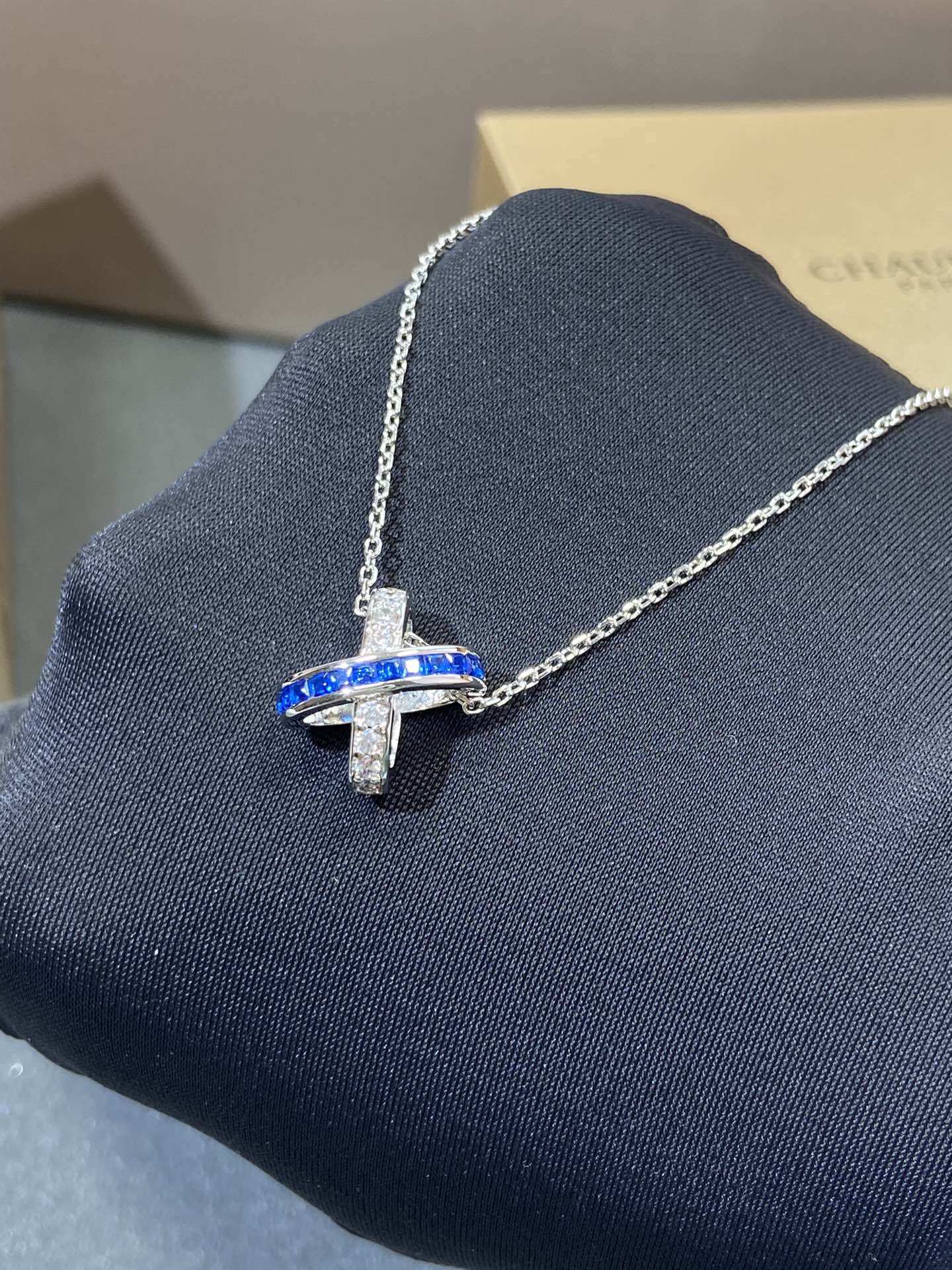 [LunaMar]LIENS DIAMOND SILVER NECKLACE
