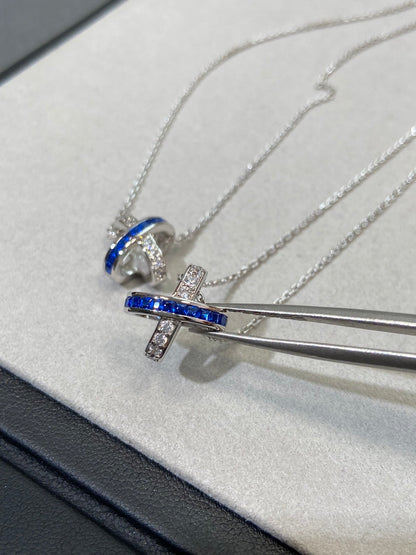 [LunaMar]LIENS DIAMOND SILVER NECKLACE