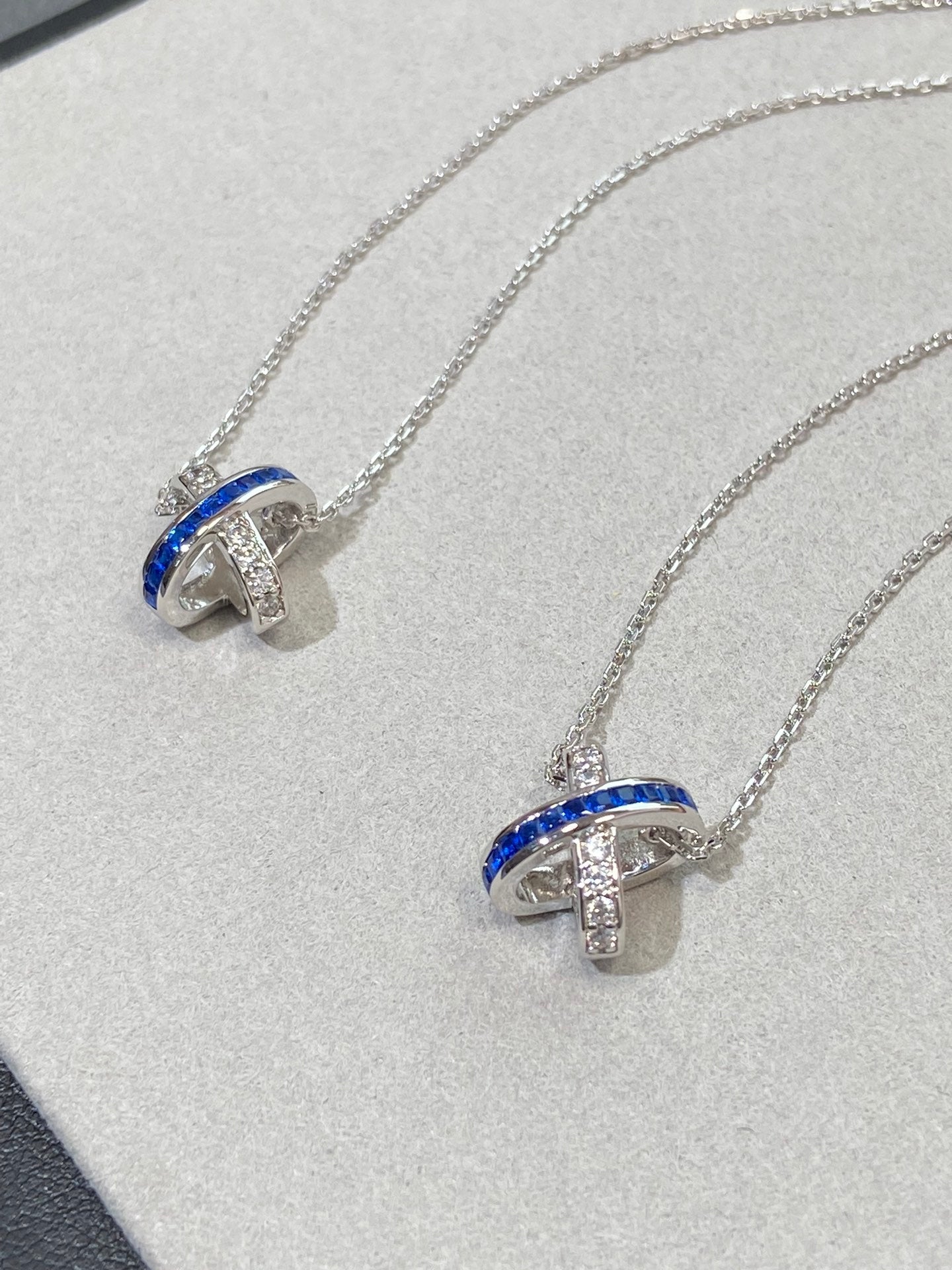 [LunaMar]LIENS DIAMOND SILVER NECKLACE