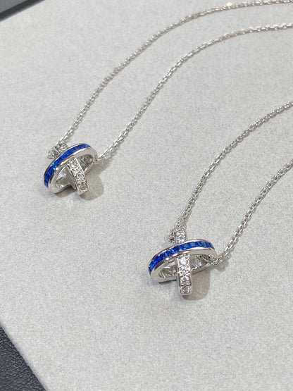 [LunaMar]LIENS DIAMOND SILVER NECKLACE