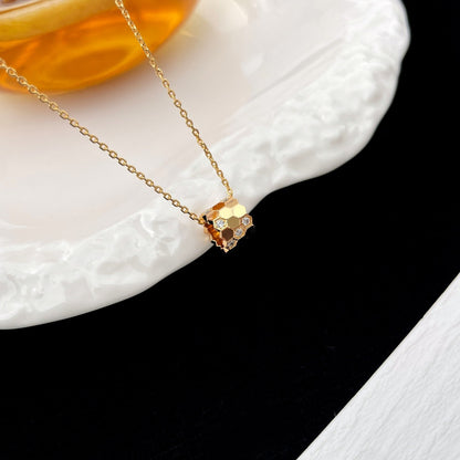 [LunaMar]BEE MINI PEDANT DIAMOND NECKLACE