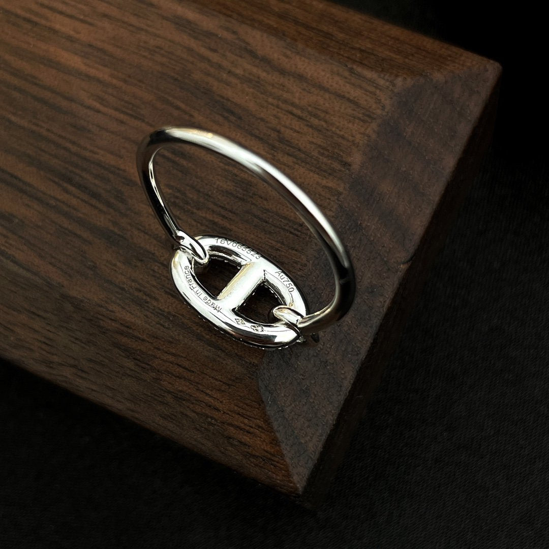 [LunaMar]RONDE SMALL SILVER DIAMOND RING