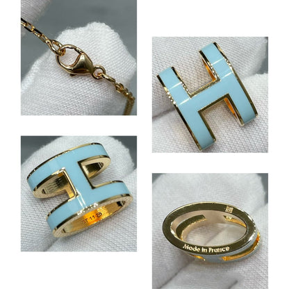 [LunaMar]POP H SKY BLUE NECKLACE