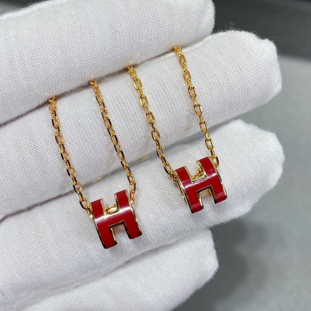 [LunaMar]MINI POP H NECKLACE