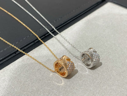 [LunaMar]LIENS EVIDENCE DIAMOND PAVED NECKLACE