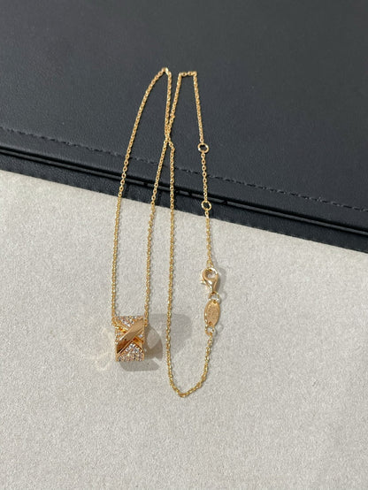 [LunaMar]LIENS EVIDENCE DIAMOND PAVED NECKLACE