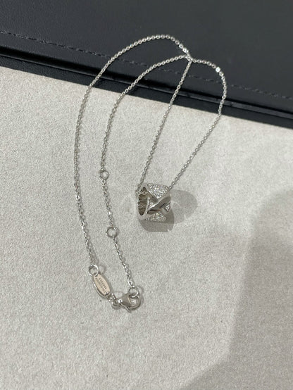 [LunaMar]LIENS EVIDENCE DIAMOND PAVED NECKLACE