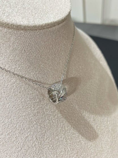 [LunaMar]LIENS EVIDENCE DIAMOND PAVED NECKLACE