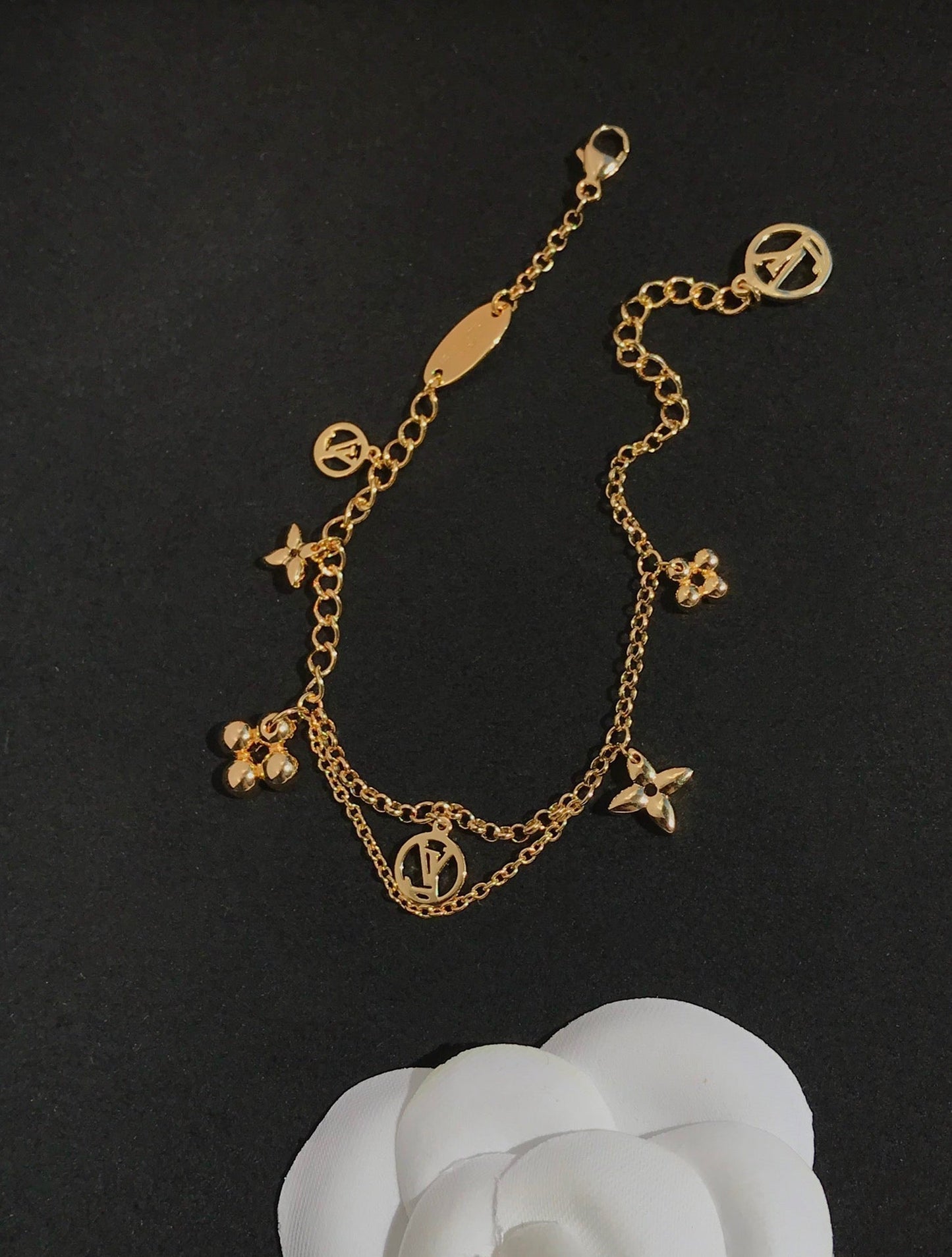 [LunaMar]BLOOMING ROSE GOLD MOP BRACELET