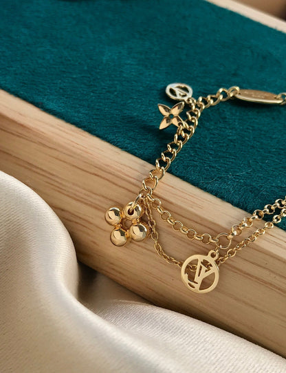 [LunaMar]BLOOMING ROSE GOLD MOP BRACELET