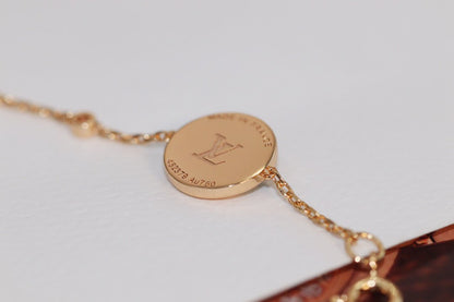 [LunaMar]STAR AND SUN 4 MOTIF ROSE GOLD MALACHITE BRACELET