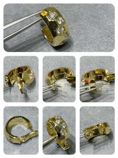 [LunaMar]BEE LOVE DIAMOND HOOP EARRINGS