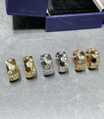 [LunaMar]BEE LOVE DIAMOND HOOP EARRINGS
