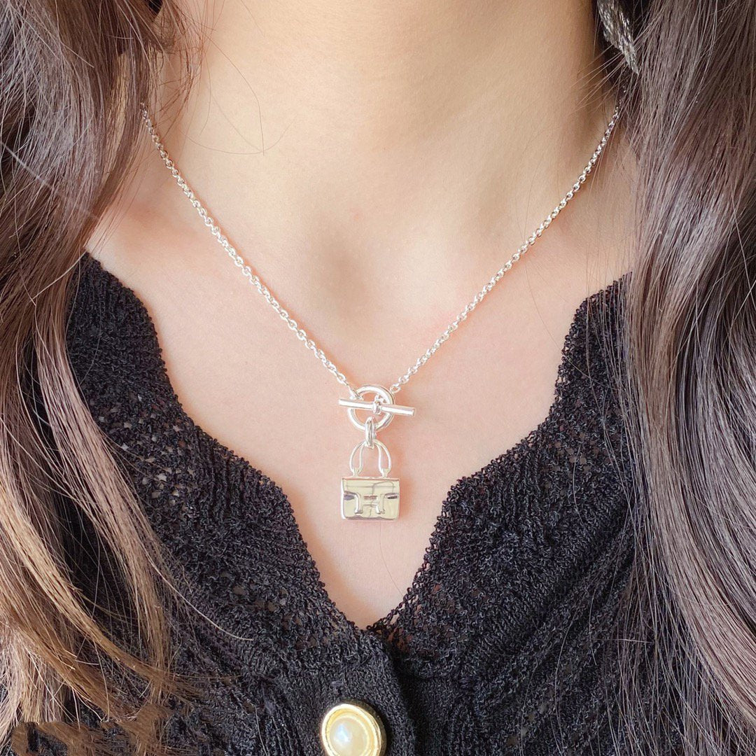 [LunaMar]CONSTANCE PEDANT SILVER NECKLACE