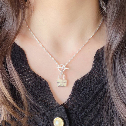 [LunaMar]CONSTANCE PEDANT SILVER NECKLACE