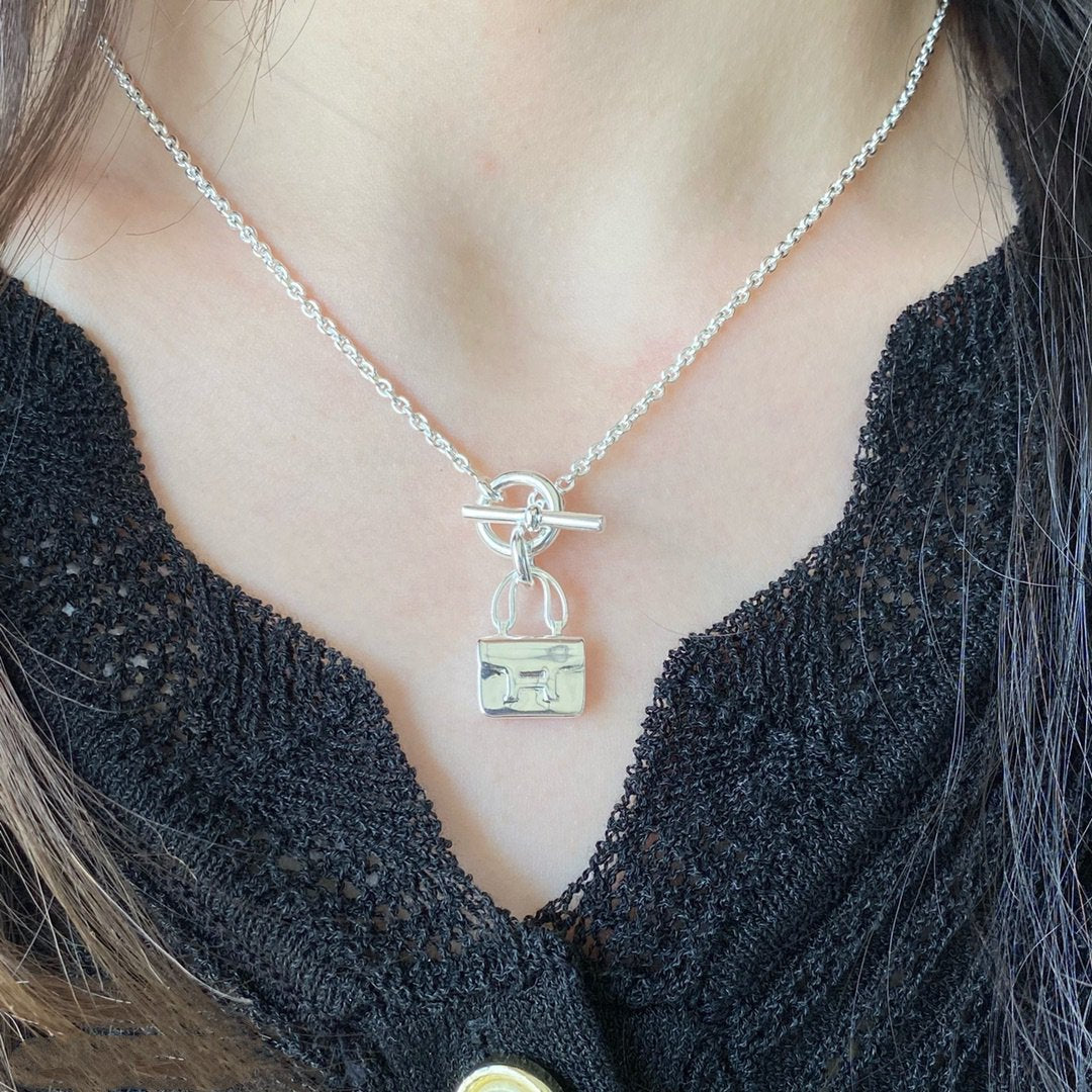 [LunaMar]CONSTANCE PEDANT SILVER NECKLACE