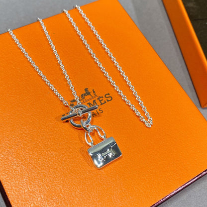 [LunaMar]CONSTANCE PEDANT SILVER NECKLACE