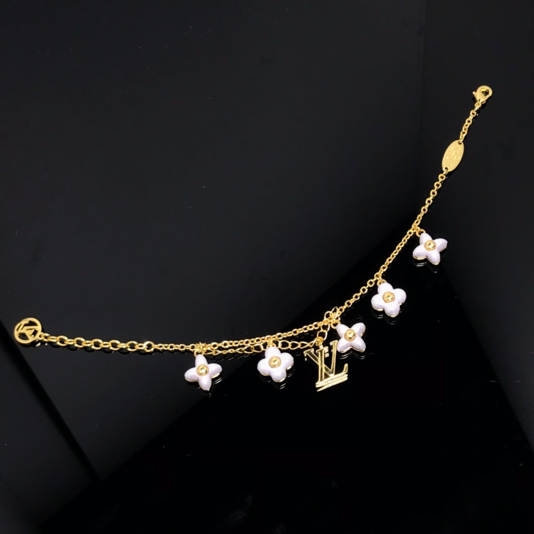 [LunaMar]LOGO 6 MOTIF STAR AND SUN GOLD BRACELET