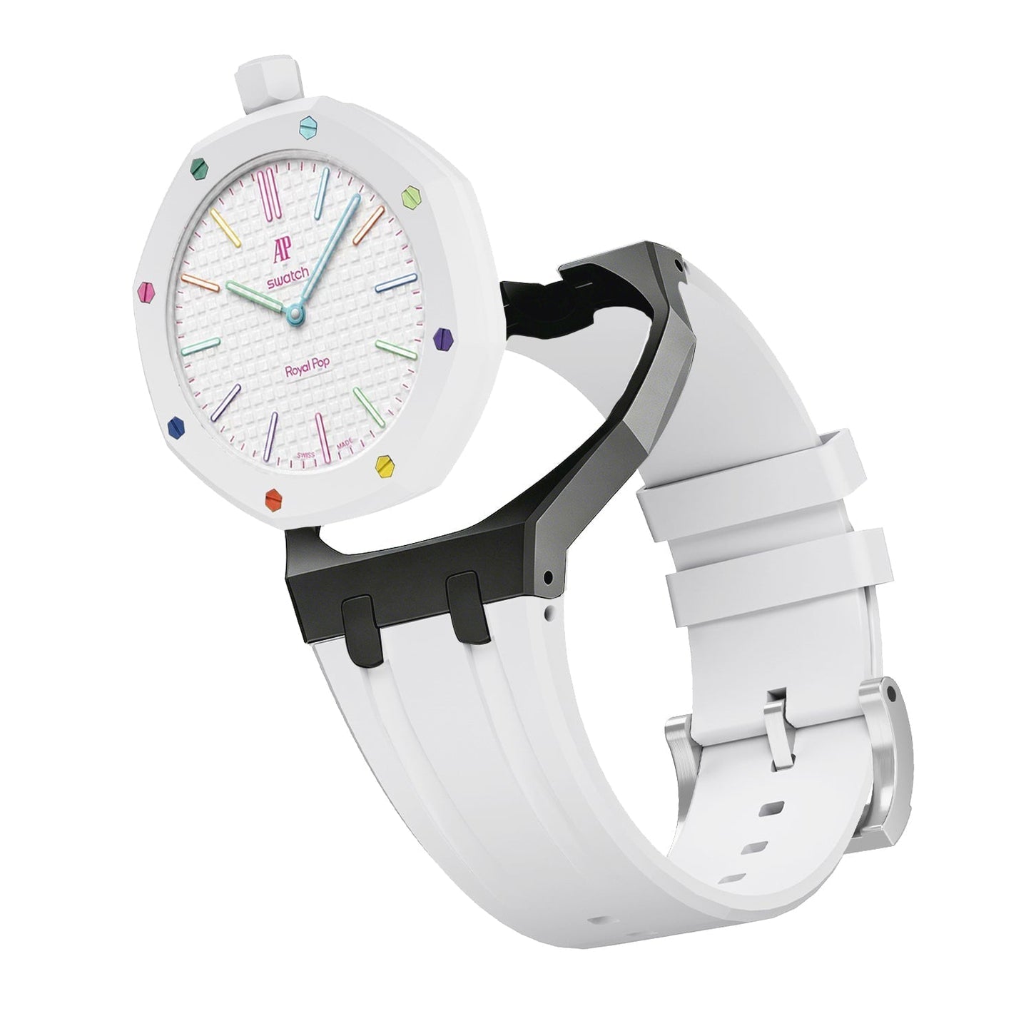 [LunaMar]Royal Oak Pop Exclusive Bioceramic Case & Silicone Strap Mix Color
