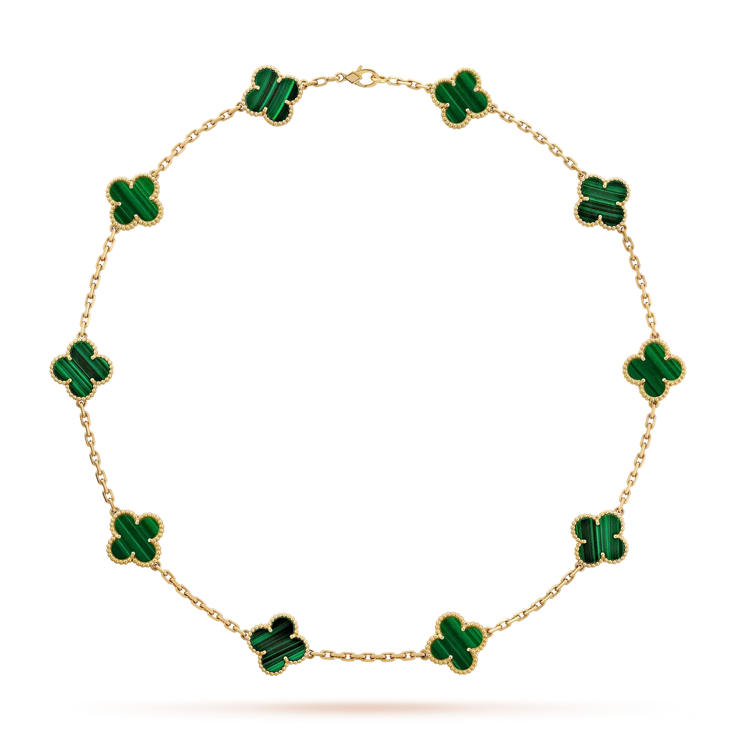 [LunaMar]CLASSIC LUCKY 10-MOTIF CLOVER NECKLACE GOLD COLLECTION