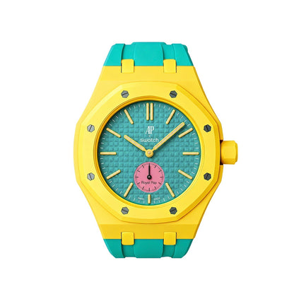 [LunaMar]Royal Oak Pop Exclusive Bioceramic Case & Silicone Strap Mix Color