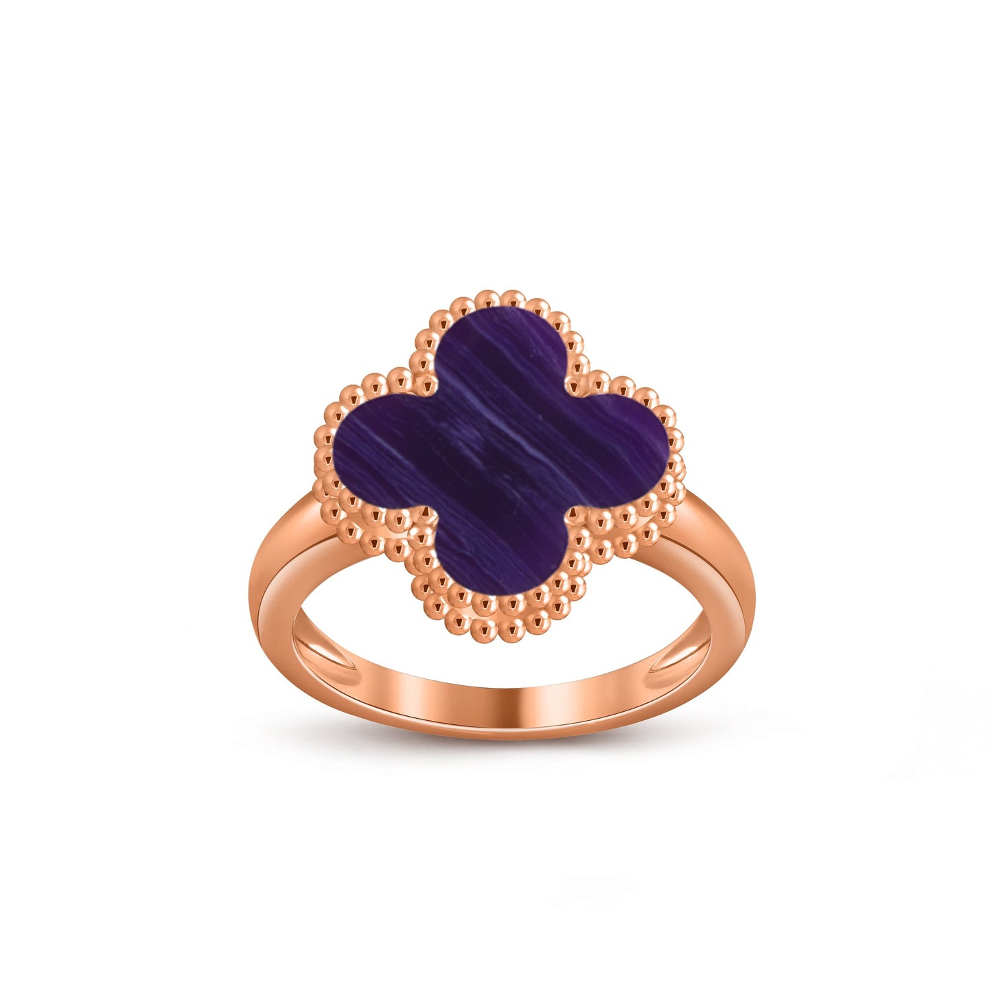 [LunaMar]LUCKY CLOVER VINTAGE ROSE GOLD RING COLLECTION