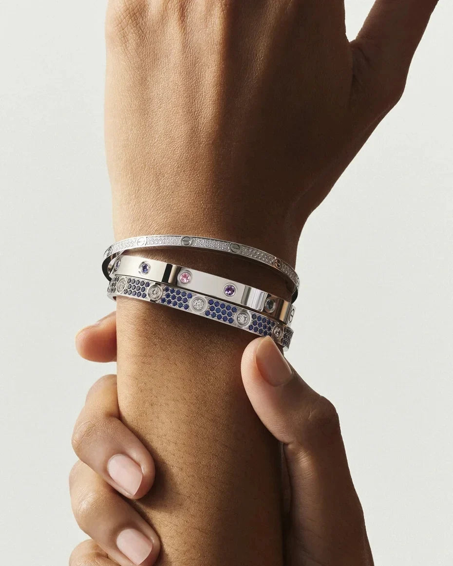 [LunaMar]CLASSIC 6.1MM LOVE BRACELET 10-DIAMOND FULL PAVÉ