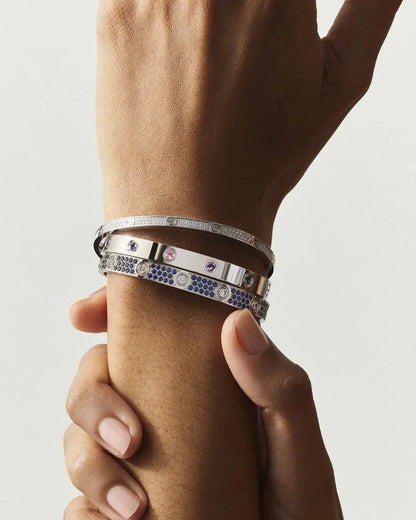 [LunaMar]CLASSIC 6.1MM LOVE BRACELET 10-DIAMOND FULL PAVÉ