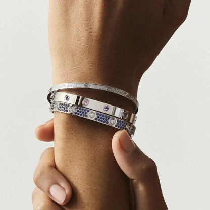 [LunaMar]CLASSIC 6.1MM LOVE BRACELET 10-DIAMOND MULTICOLOR