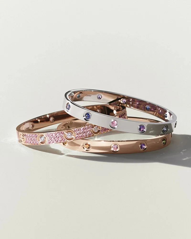 [LunaMar]CLASSIC 6.1MM LOVE BRACELET 10-DIAMOND FULL PAVÉ