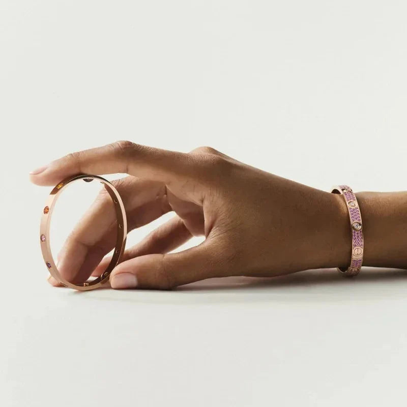 [LunaMar]CLASSIC 6.1MM LOVE BRACELET 10-DIAMOND MULTICOLOR