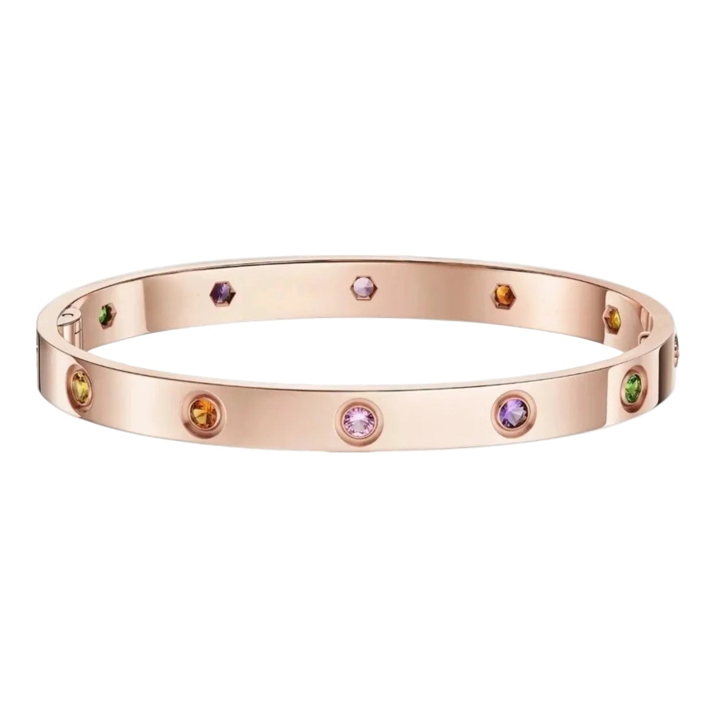 [LunaMar]CLASSIC 6.1MM LOVE BRACELET 10-DIAMOND MULTICOLOR