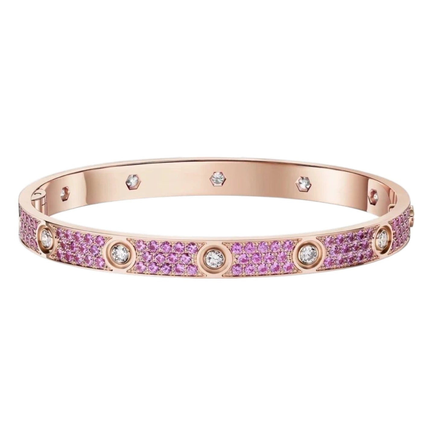 [LunaMar]CLASSIC 6.1MM LOVE BRACELET 10-DIAMOND FULL PAVÉ
