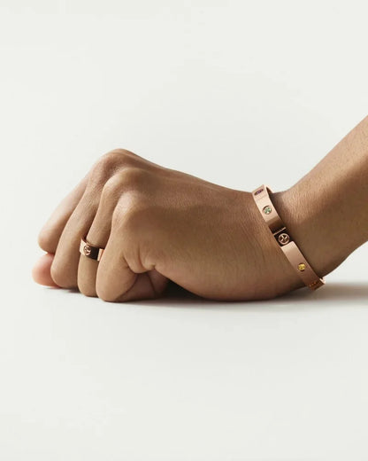 [LunaMar]CLASSIC 6.1MM LOVE BRACELET 10-DIAMOND FULL PAVÉ