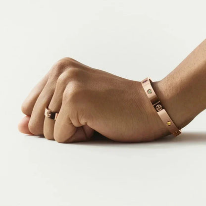 [LunaMar]CLASSIC 6.1MM LOVE BRACELET 10-DIAMOND MULTICOLOR