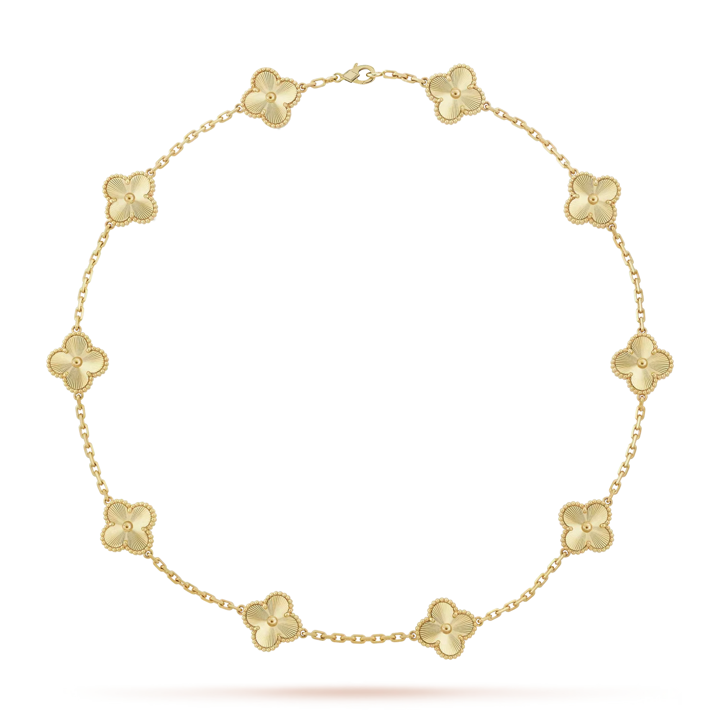 [LunaMar]CLASSIC LUCKY 10-MOTIF CLOVER NECKLACE GOLD COLLECTION