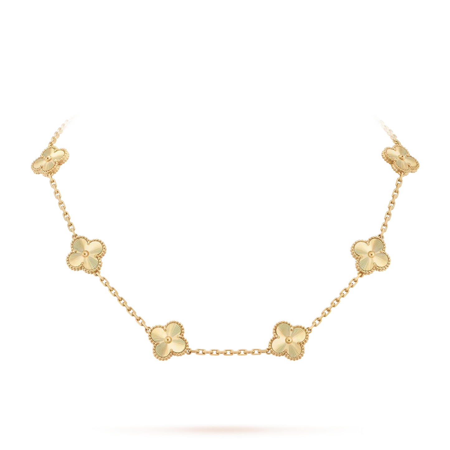 [LunaMar]CLASSIC LUCKY 10-MOTIF CLOVER NECKLACE GOLD COLLECTION