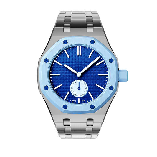 [LunaMar]OAK POP EXCLUSIVE SILVER STEEL STRAP