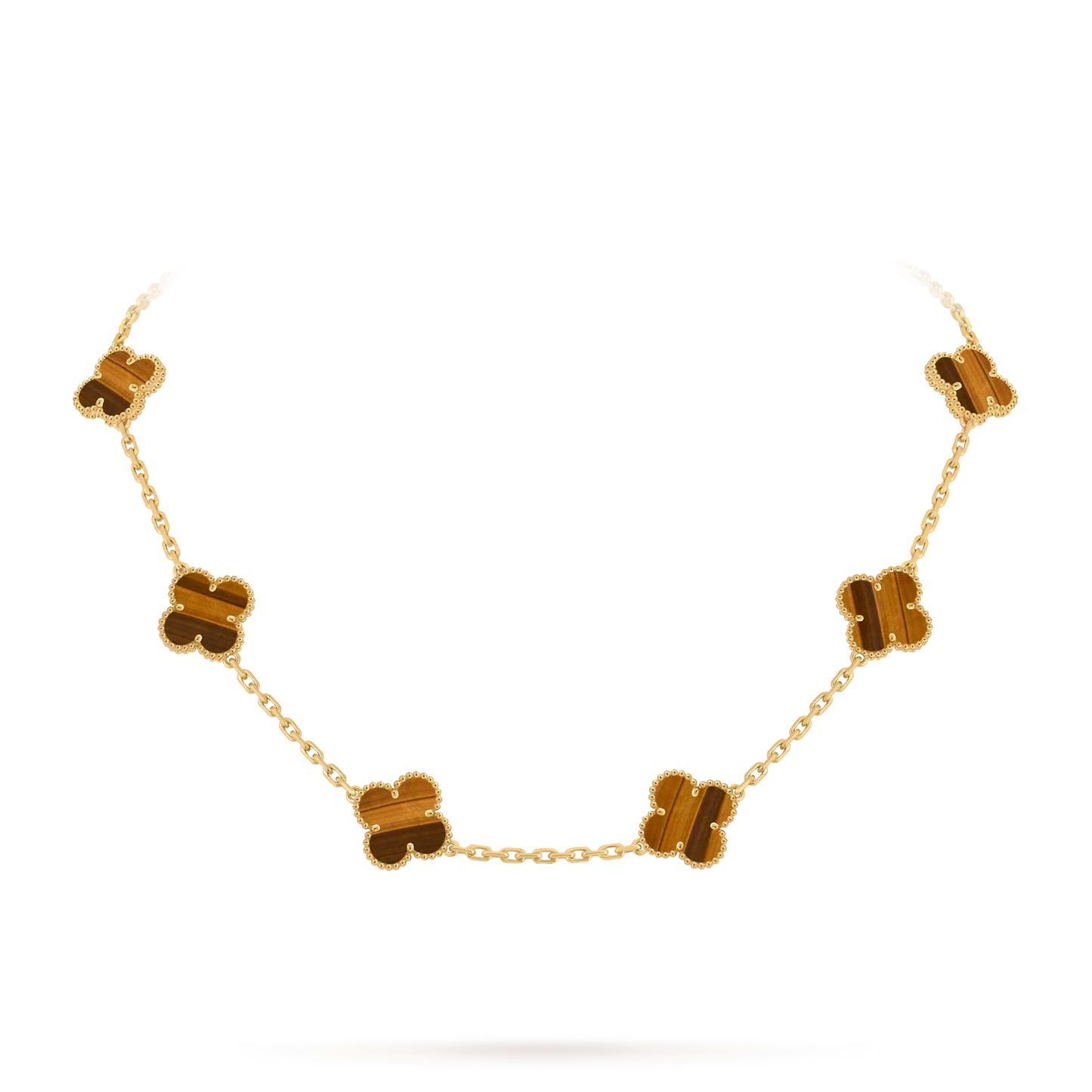 [LunaMar]CLASSIC LUCKY 10-MOTIF CLOVER NECKLACE GOLD COLLECTION