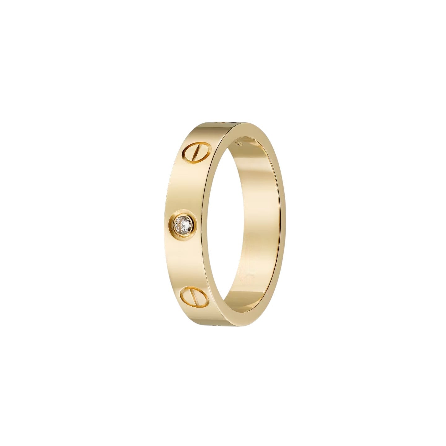 [LunaMar]LOVE 4MM 1 DIAMOND RING