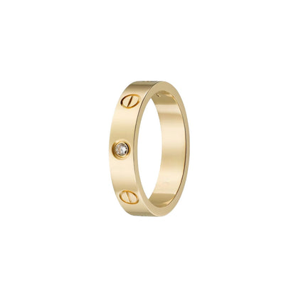 [LunaMar]LOVE 4MM 1 DIAMOND RING