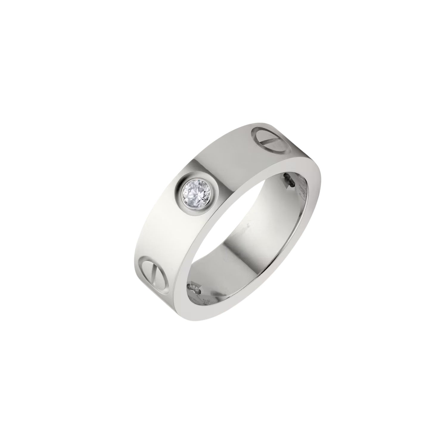 [LunaMar]LOVE 5.5MM 3 DIAMONDS RING
